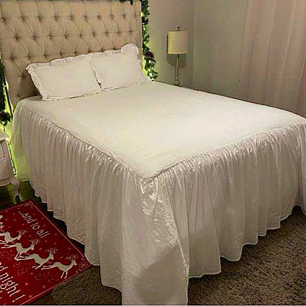 Lush Decor Ruffle‎ Skirt Bedspread Queen Size